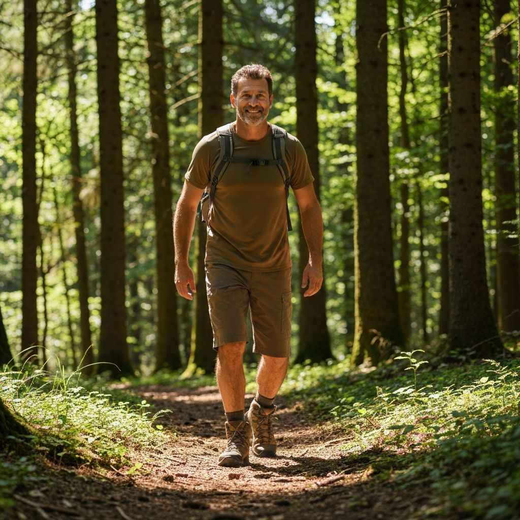 Mature man enjoying active outdoor lifestyle